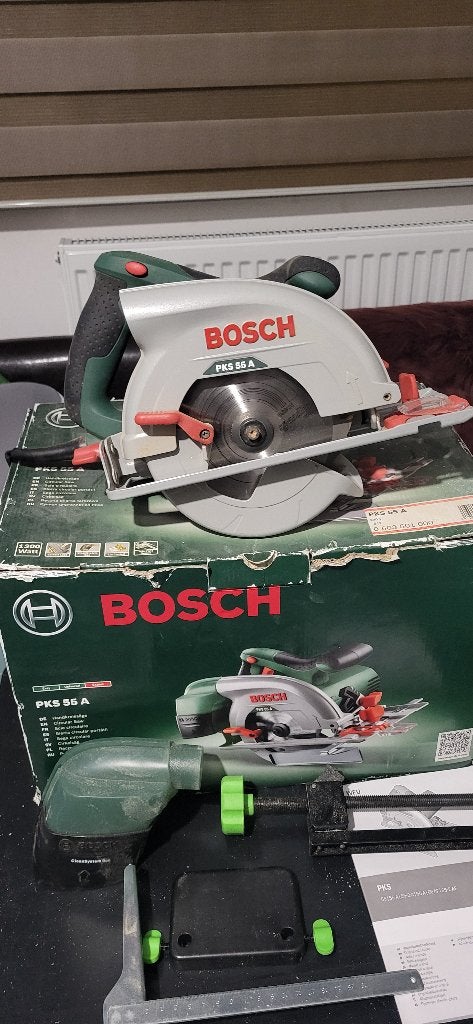 Bosch Cirkelzaag PKS 55A, Ophalen, Gebruikt, Cirkelzaag, 600 tot 1200 watt