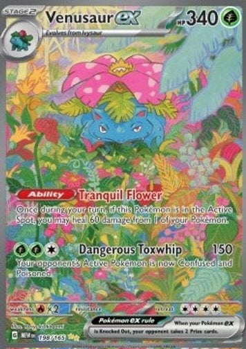 2023 Pokémon Venusaur EX MEW #198 RAW, Ophalen of Verzenden, Zo goed als nieuw