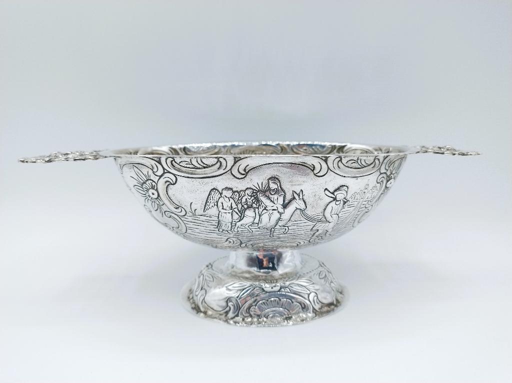 Zilveren brandewijnkom, Leeuwarden, 1804, Antiek en Kunst, Verzenden, Zilver