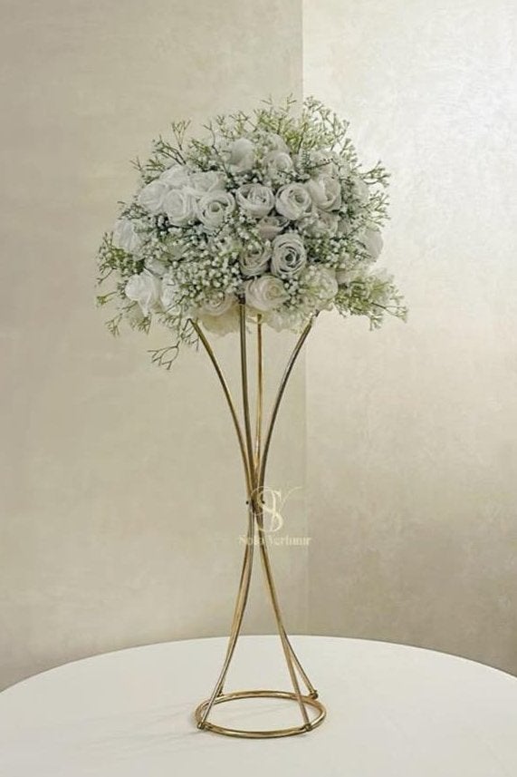 Centerpieces Middenstukken bloembol gipskruid, Ophalen of Verzenden, Zo goed als nieuw, Geboorte of Huwelijk