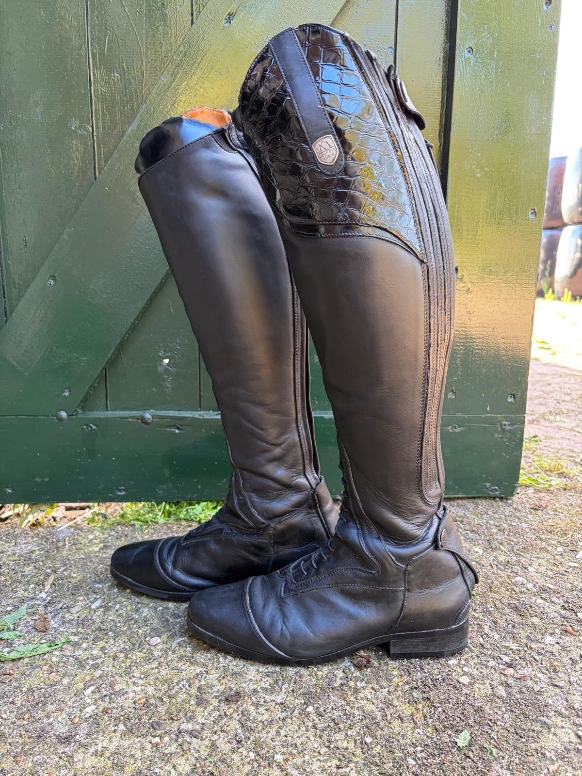 Mountain horse lederen rijlaarzen 40 zgan!!, Dieren en Toebehoren, Dressuur, Overige merken, Ophalen of Verzenden, Zo goed als nieuw