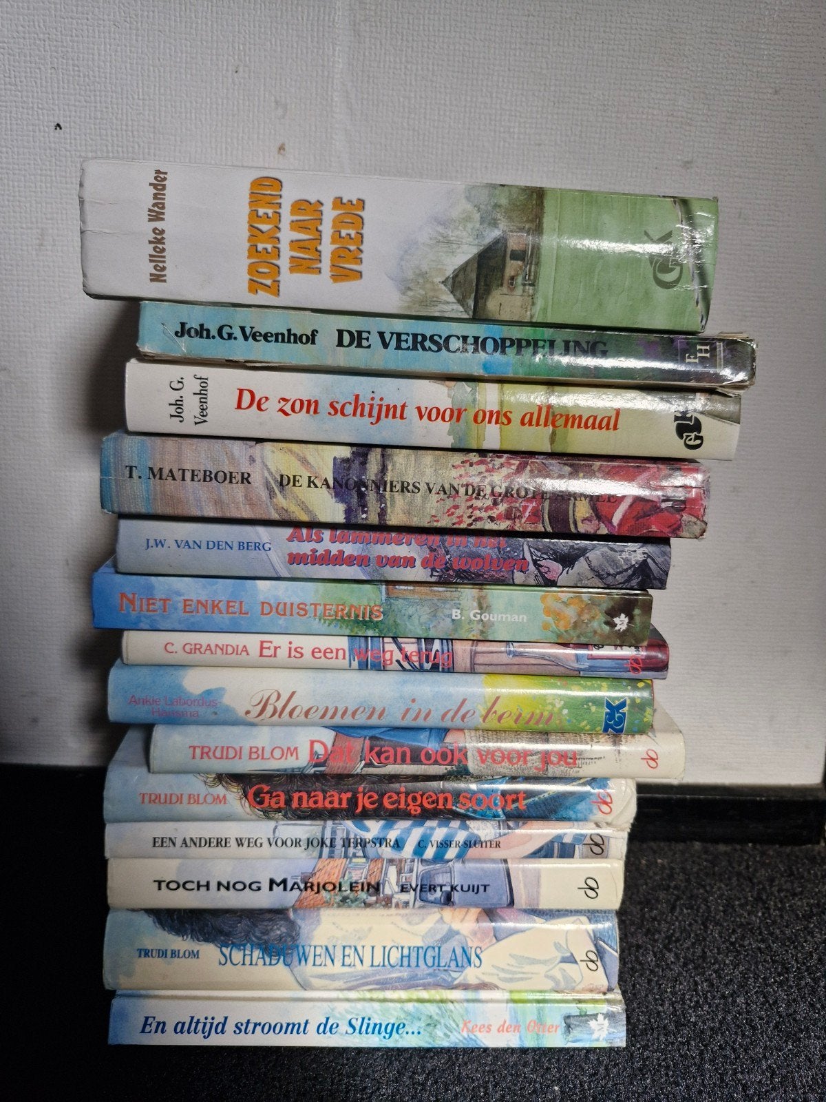 14 Boeken van J.H. Veenhof, Trudi Blom, Nelleke Wander enz, Ophalen of Verzenden