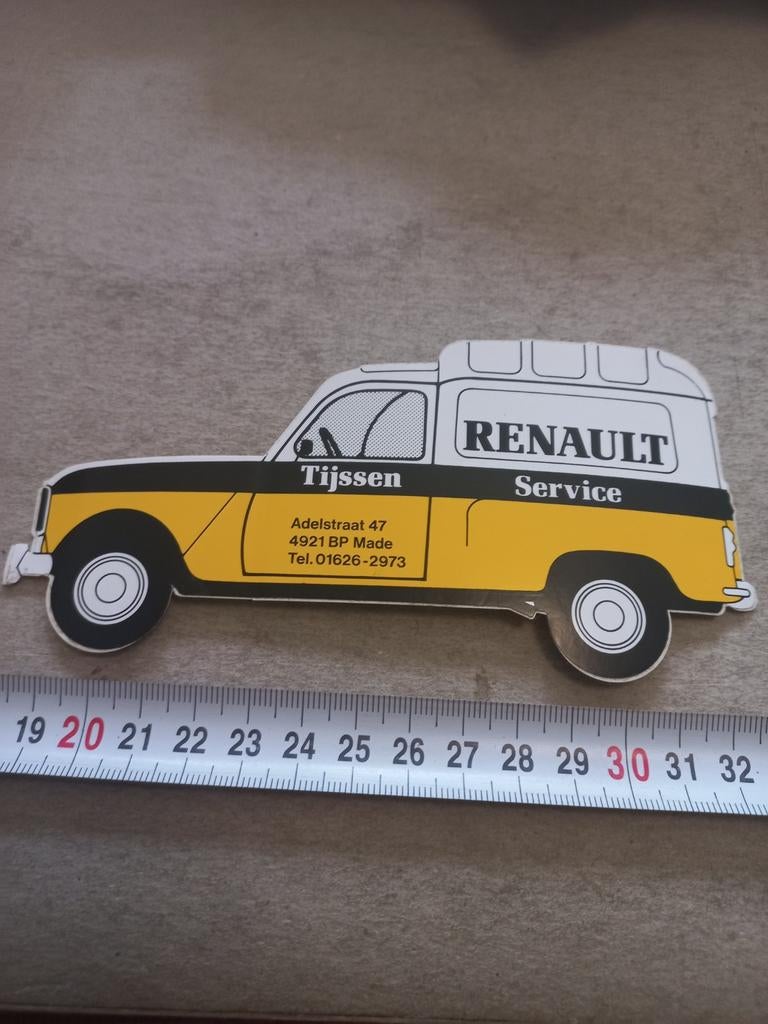 Tijssen renault service made, Verzamelen, Stickers, Ophalen of Verzenden, Nieuw