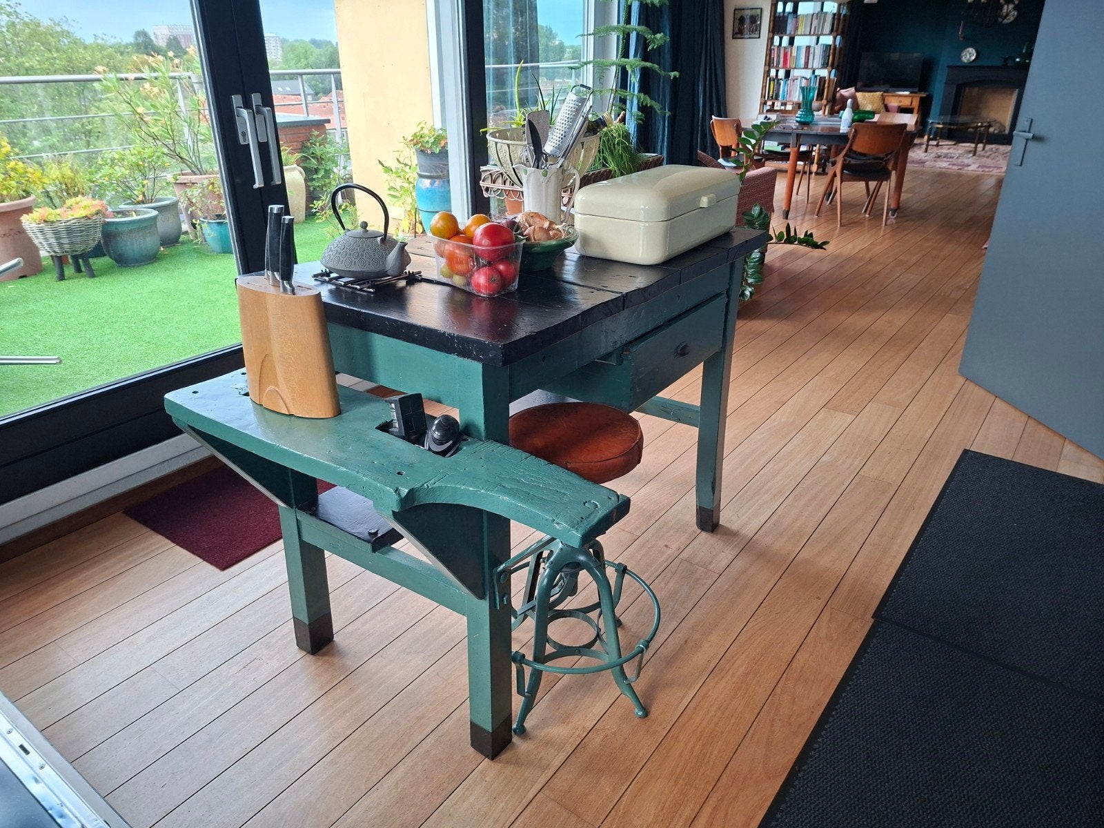 keukentafel/ brocante, Ophalen