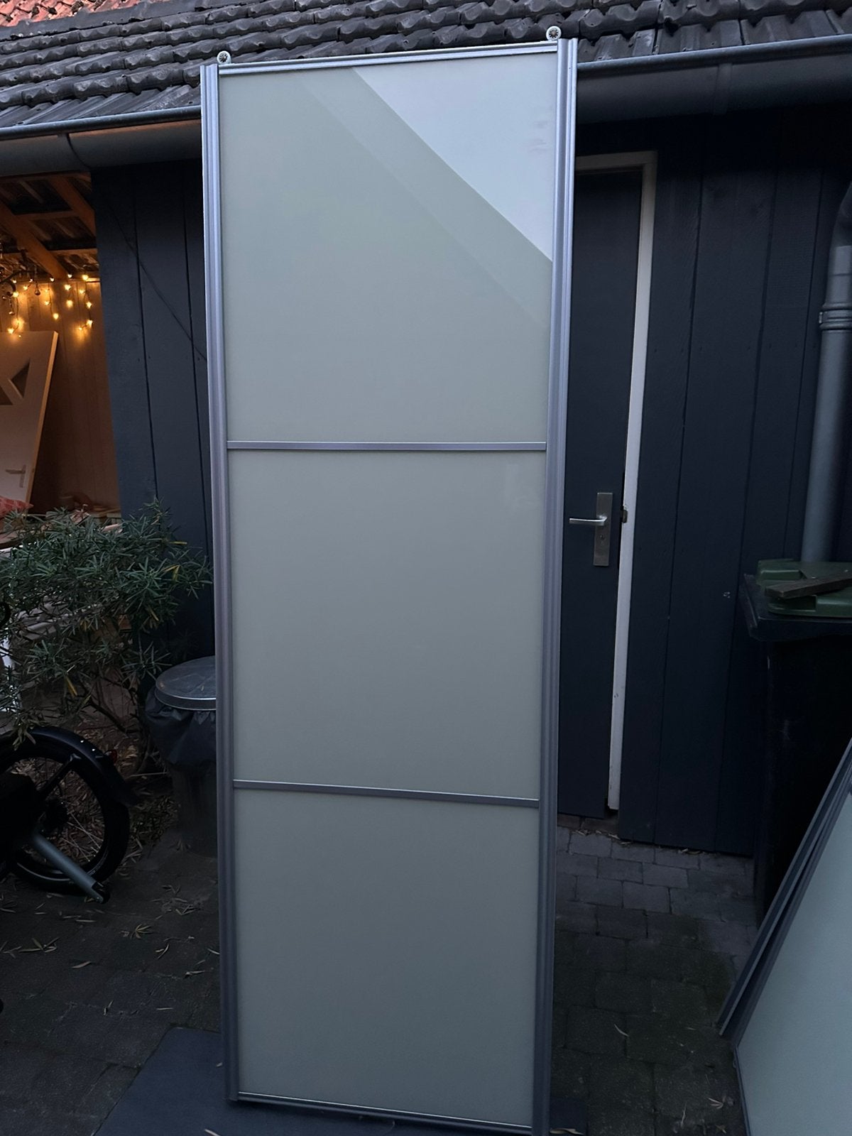 Deuren inbouwkast met railssysteem, Ophalen, Overige materialen, 200 cm of meer, Zo goed als nieuw