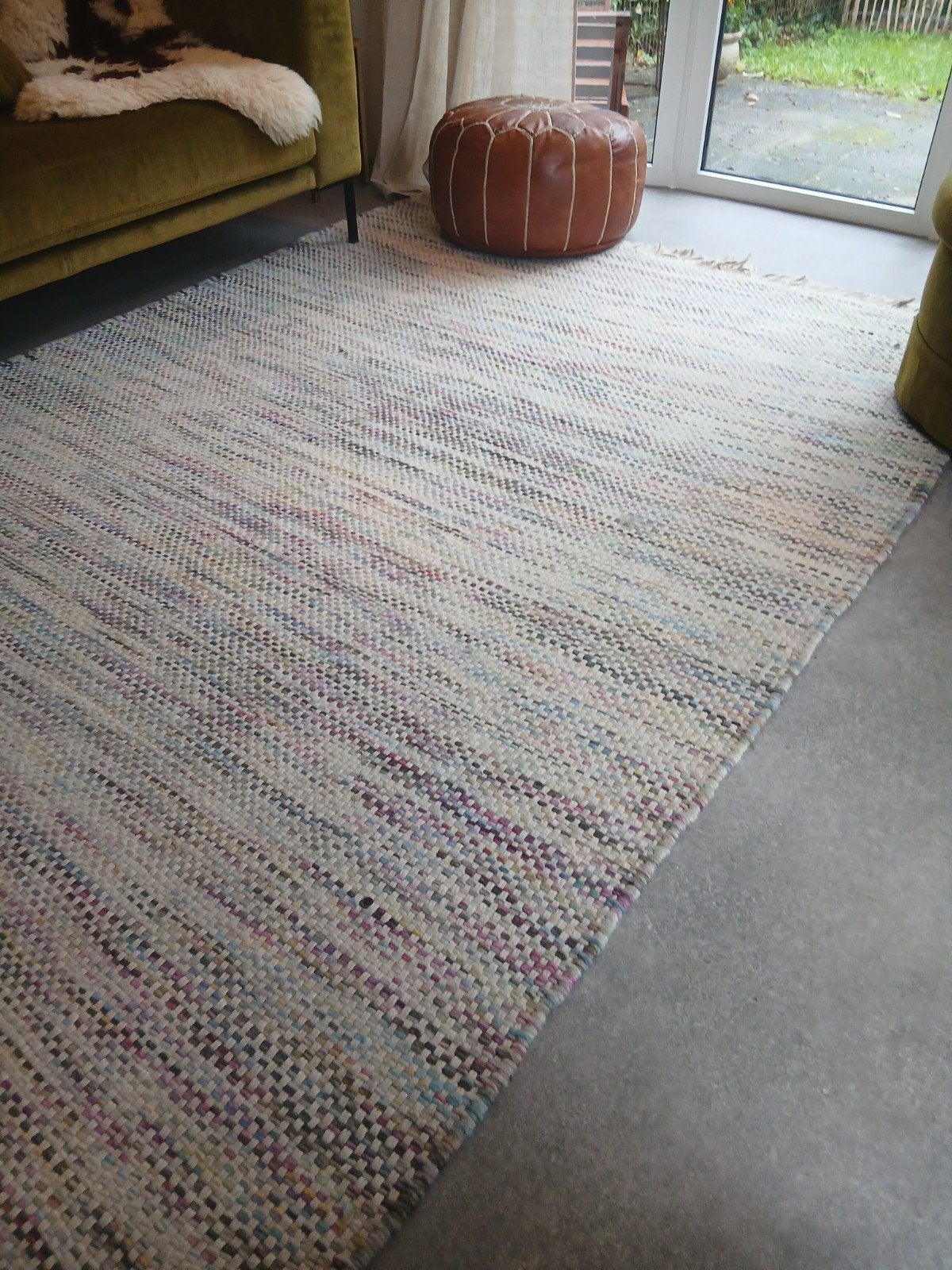 Vloerkleed van ECHT wol | Simon interieur, Ophalen, Gebruikt, 150 tot 200 cm, 200 cm of meer