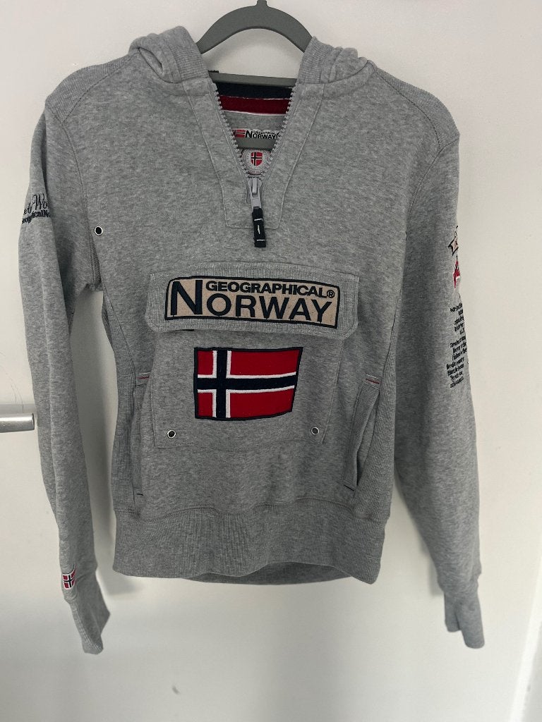Leuke hoodie, Ophalen of Verzenden, Zo goed als nieuw, Maat 36 (S), Grijs