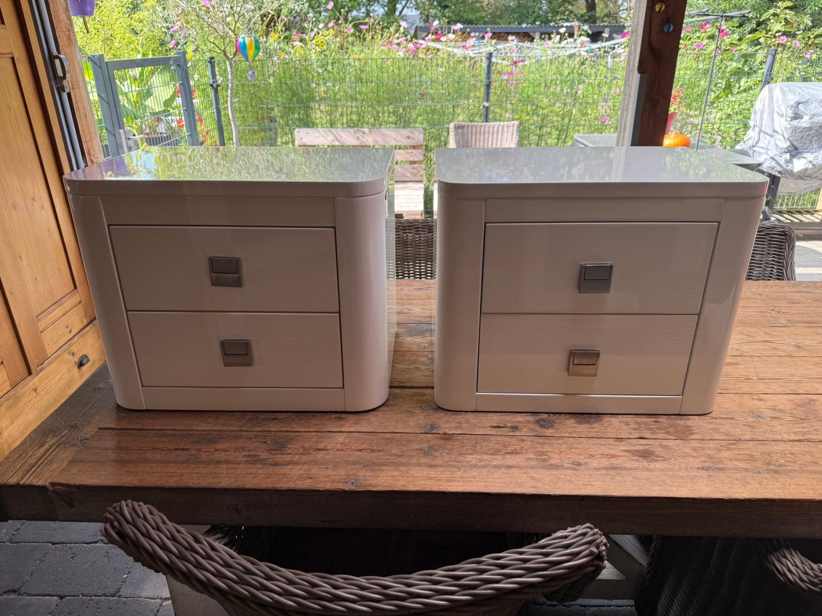 Canto Mobili hoogglans wit nachtkastjes ladekastje, Huis en Inrichting, Ophalen, Zo goed als nieuw, Minder dan 45 cm