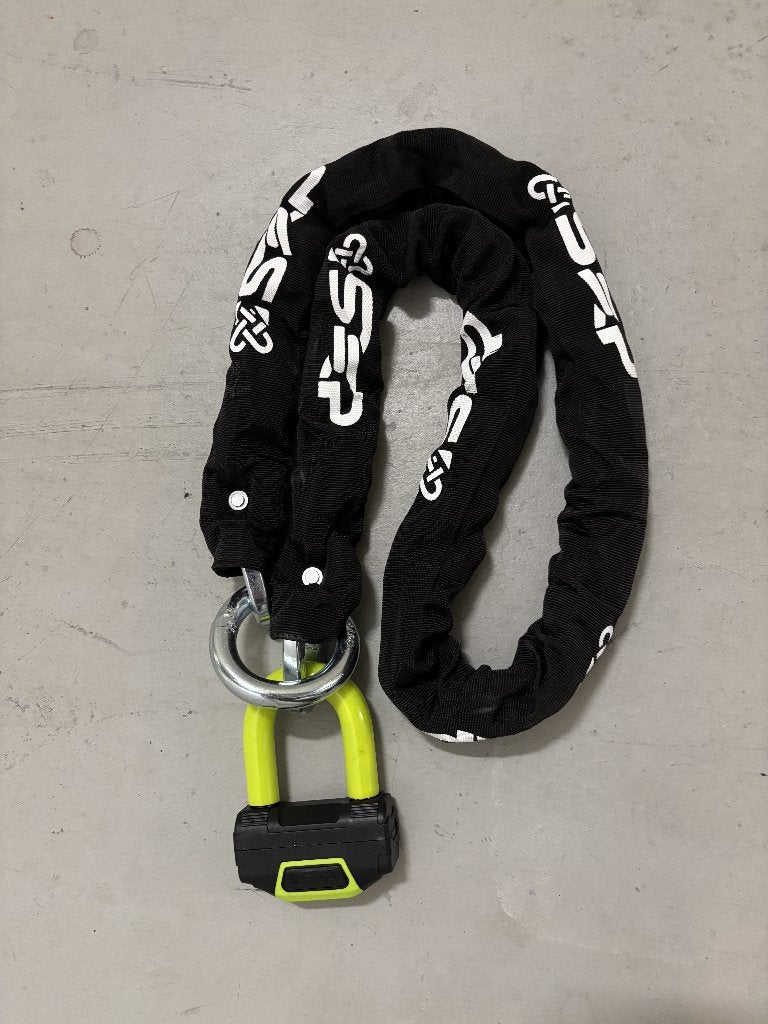 SXP motorslot, ketting met schrijfremslot ART 4 * NIEUW, Motoren, Accessoires | Sloten, Nieuw, Ophalen