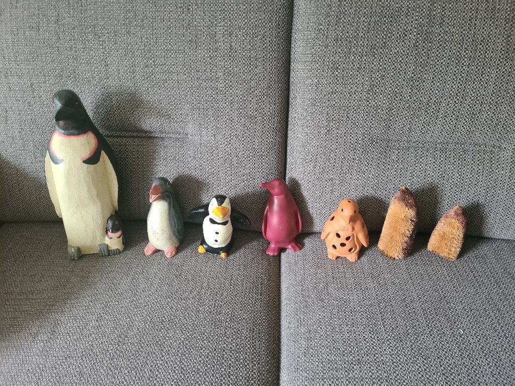 Collectie pinguïn beeldjes, 7 stuks, Ophalen of Verzenden, Zo goed als nieuw, Dier