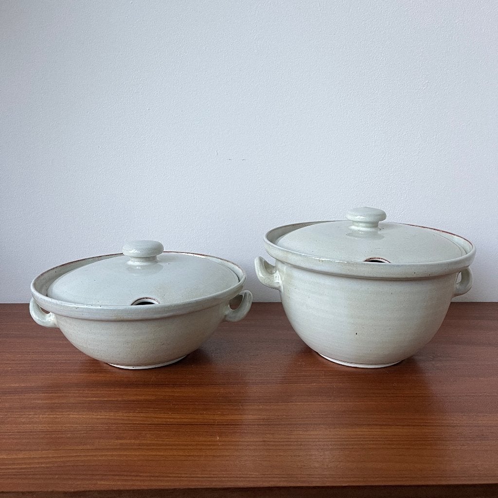 Zaalberg aardewerk schalen met deksel set van 3 jaren 50 60, Ophalen of Verzenden