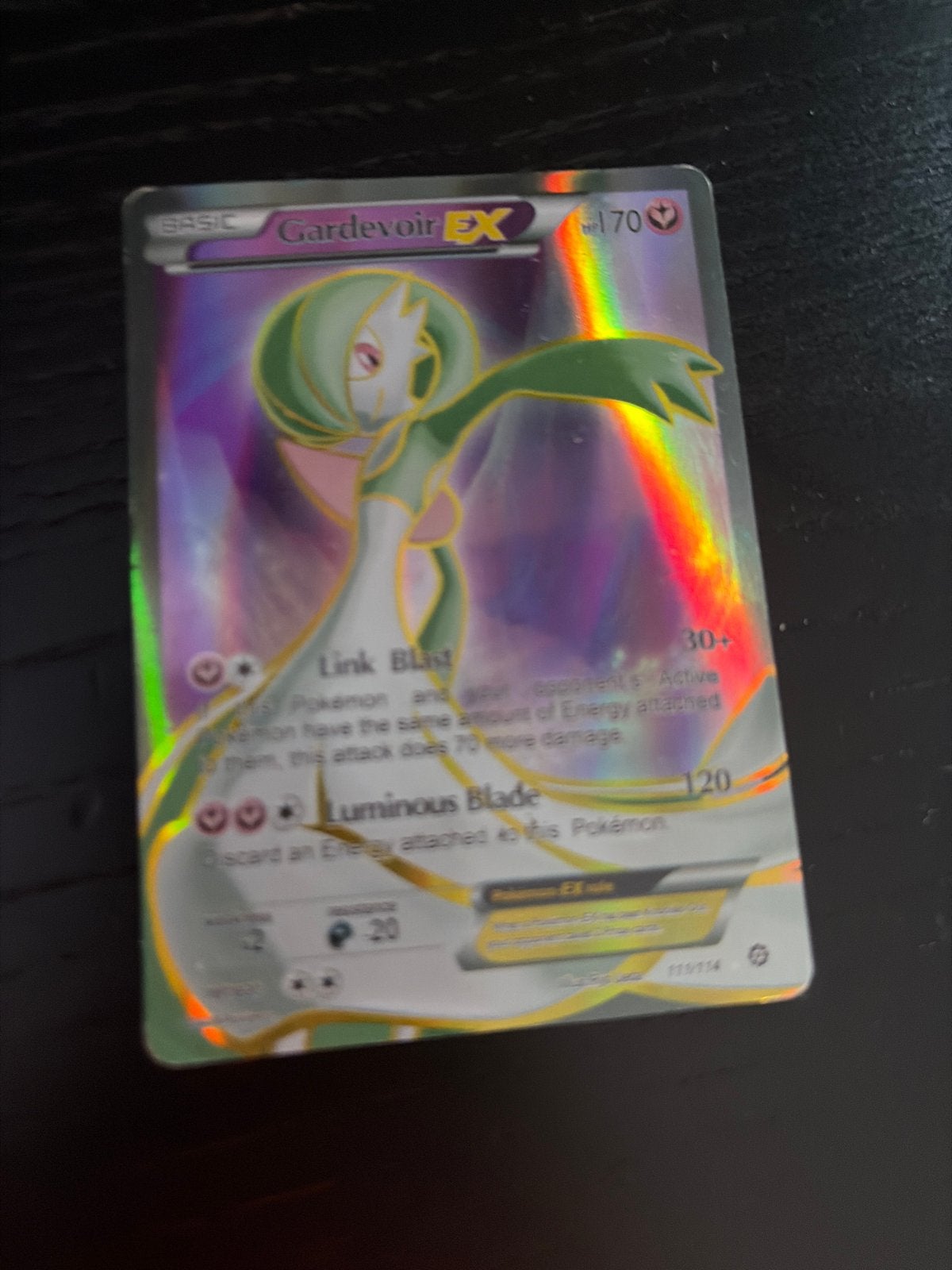 Gardevoir EX Pokémon kaart - Licht beschadigd, Verzenden, Gebruikt, Losse kaart, Foil