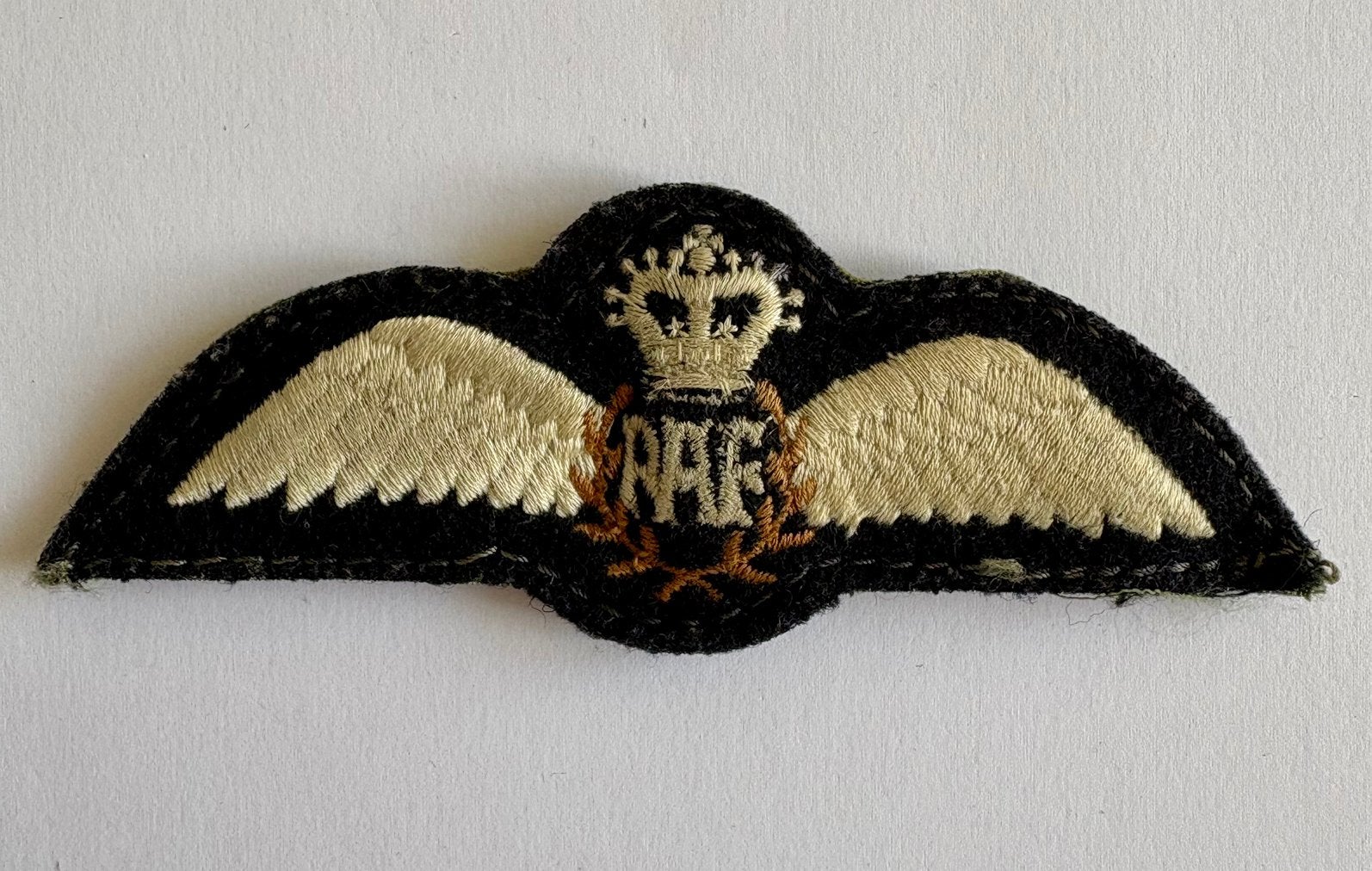 RAF Pilot wings patch, Verzamelen, Ophalen of Verzenden, Luchtmacht, Engeland, Embleem of Badge