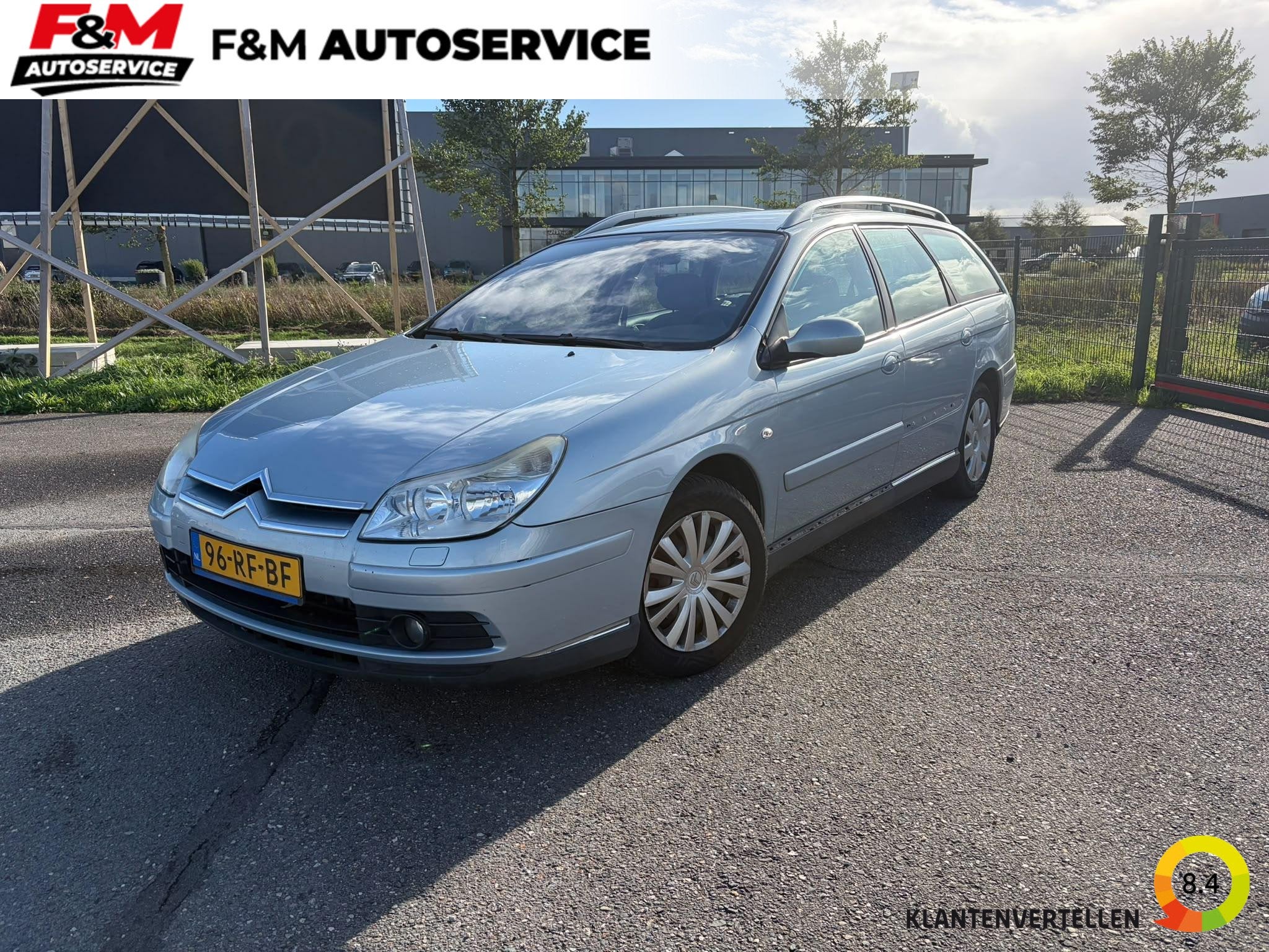 Citroen C5 Break 2.0-16V Ligne Prestige Clima, cruise, pdc a, Auto's, Stof, 4 cilinders, Blauw, Verwarmde buitenspiegels