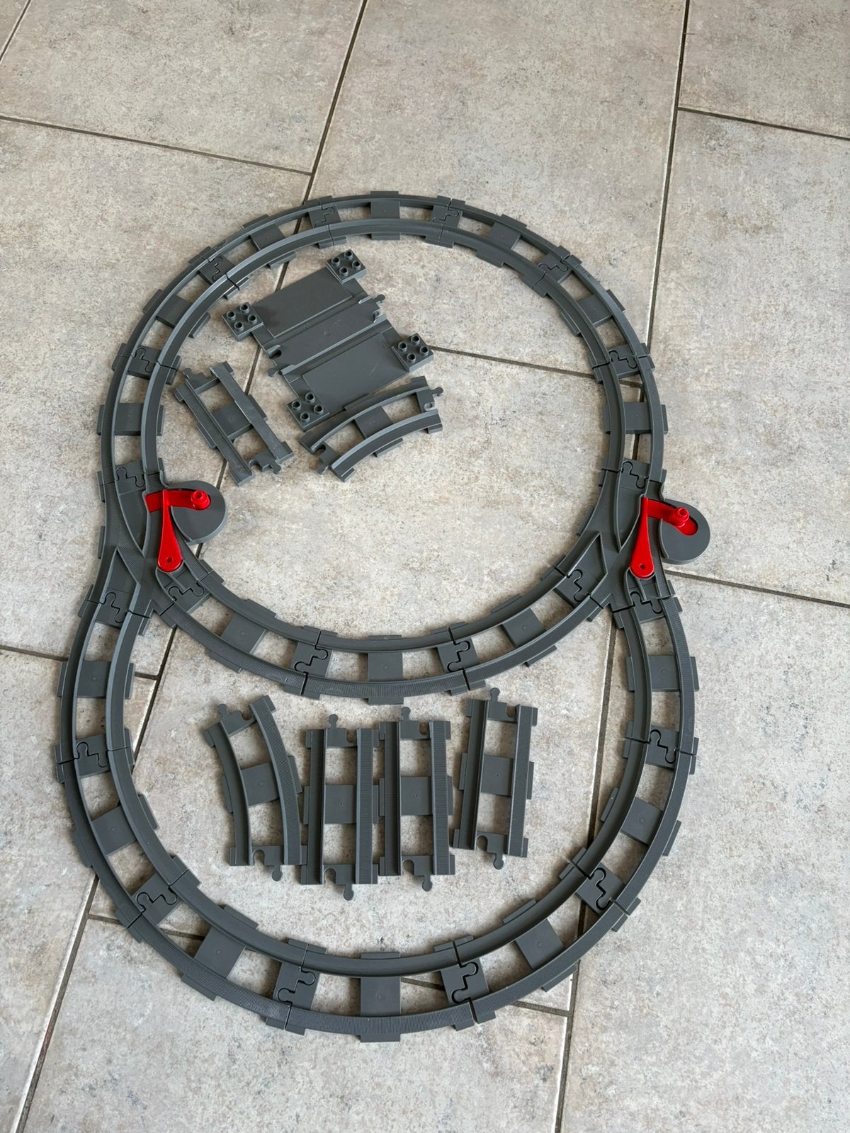 Duplo treinrails, Ophalen of Verzenden, Zo goed als nieuw