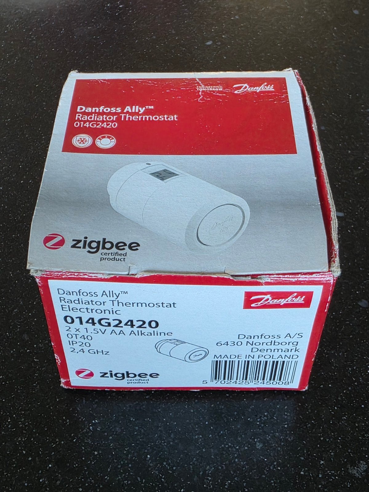 Danfoss Ally Zigbee thermostaat, Doe-het-zelf en Verbouw, Ophalen of Verzenden, Slimme thermostaat, Nieuw