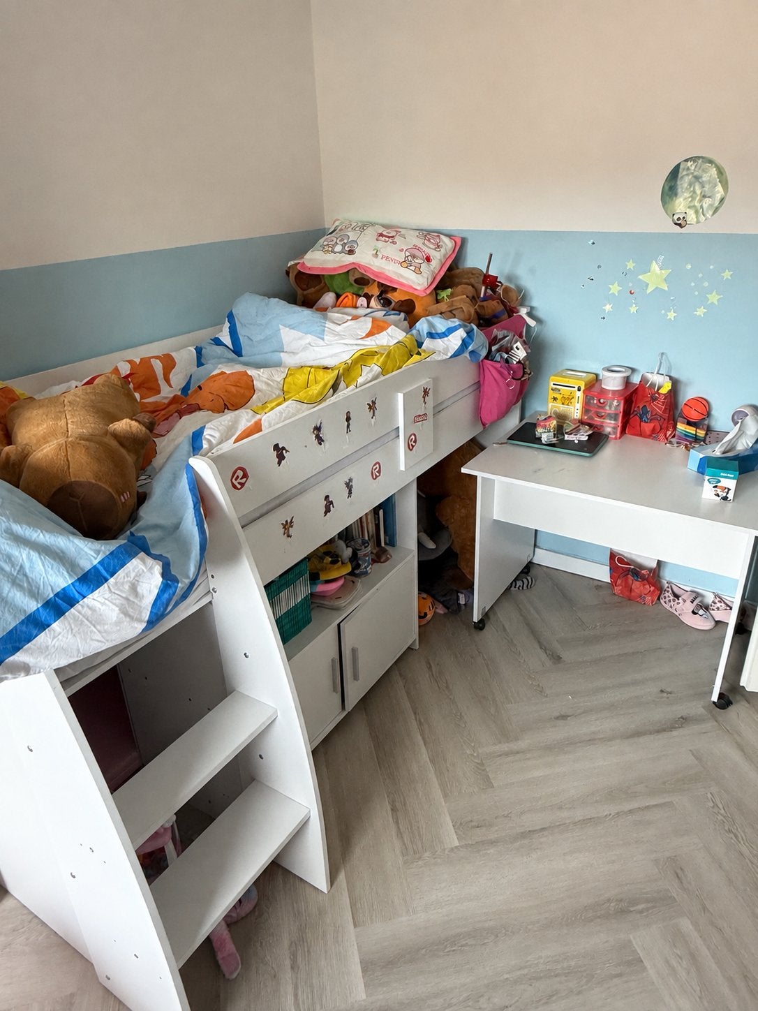 Hoogslaper kinderbed compleet + matras rotterdam, Ophalen, Gebruikt, Hoogslaper
