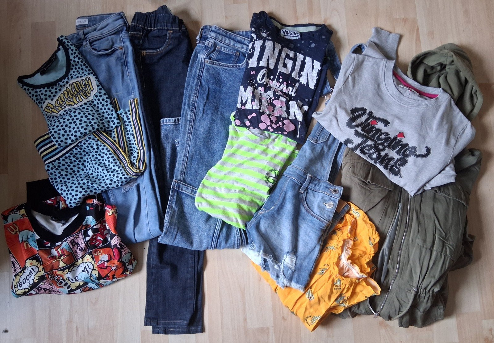 Kledingpakket 12 stuks, o.a.:Vingino, H&M, Bad Girls - Alles, Ophalen of Verzenden, Zo goed als nieuw, Vingino, H&M, Bad Girls