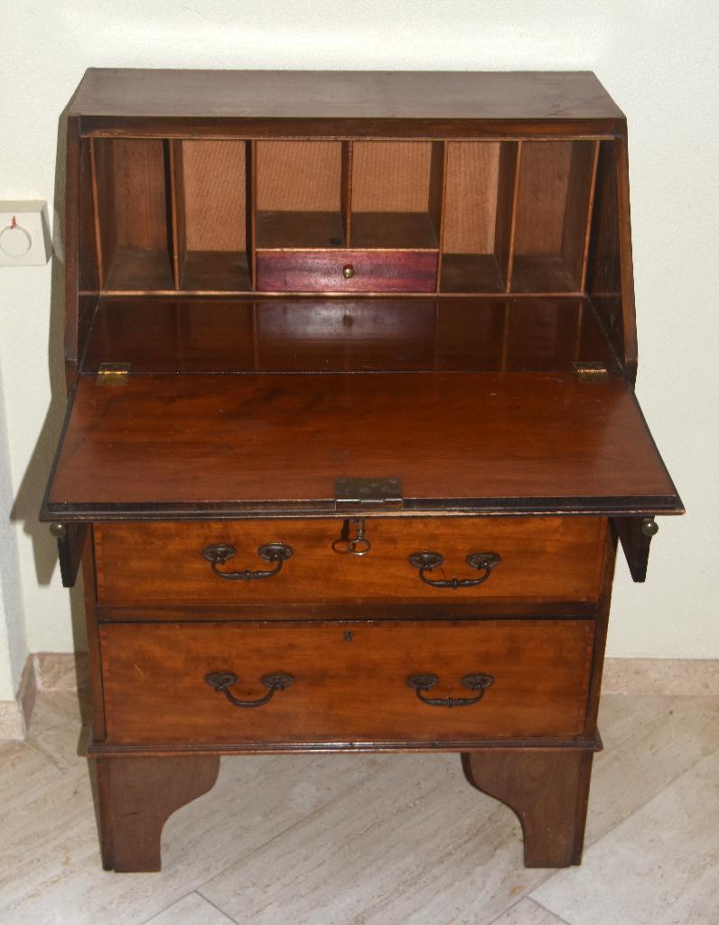 Antiek bureau klepbureau secretaire met laden buro, Ophalen