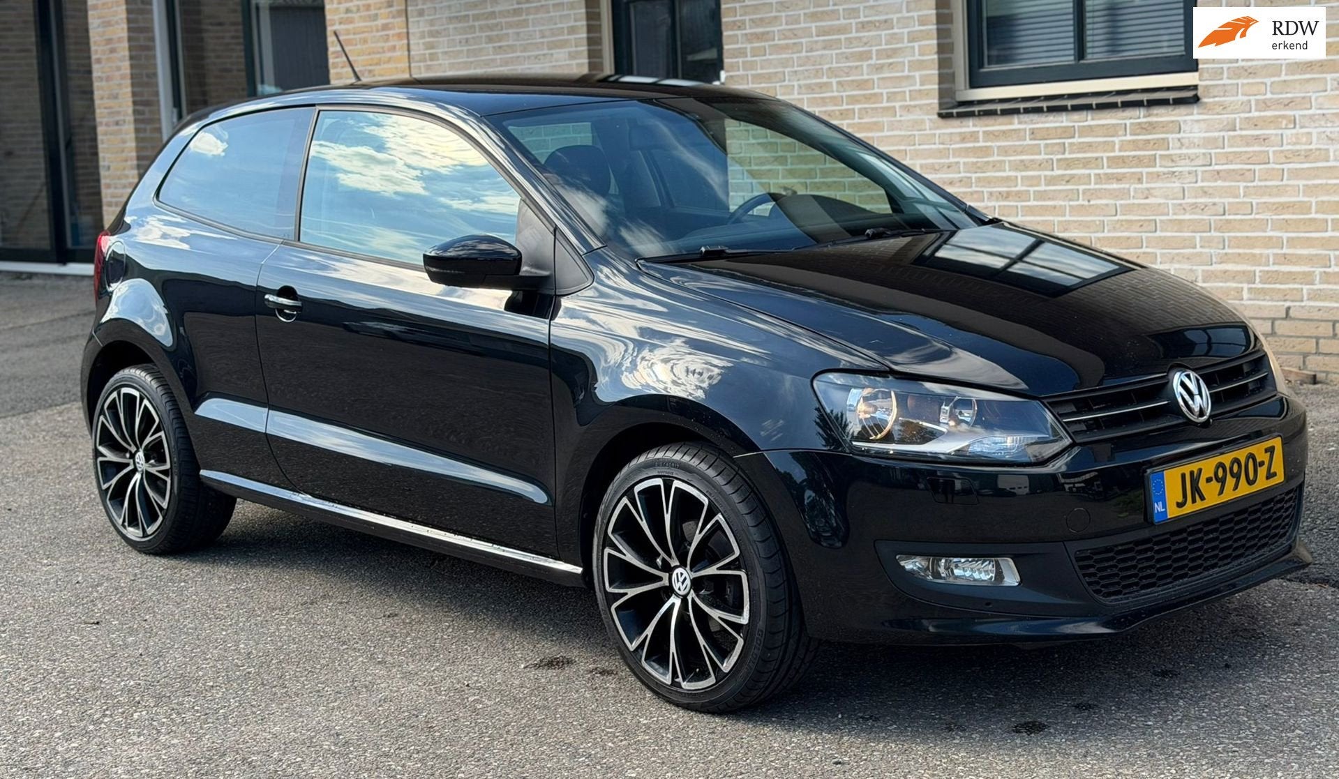 Volkswagen Polo 1.2 TSI Highline | DSG | PDC |CRUISE |AIRCO, Euro 5, Stof, Zwart, Zwart