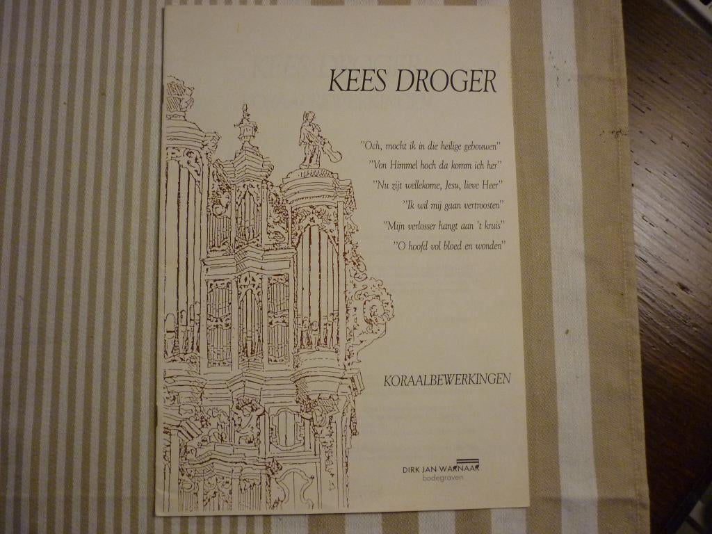 Kees Droger - Koraalbewerkingen voor orgel, Orgel, Gebruikt, Ophalen of Verzenden, Artiest of Componist