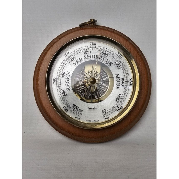 # Fischer barometer rond model, Ophalen of Verzenden, Gebruikt, Barometer