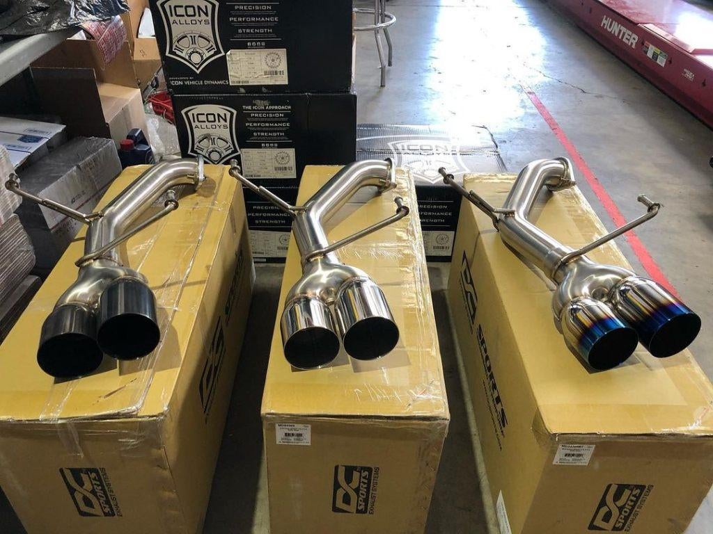 DC Sports RVS muffler delete uitlaat - Impreza WRX STI 15-22