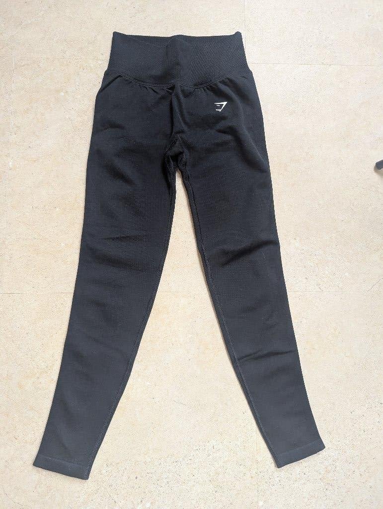 Gymshark Legging met scrunch - Maat S, Verzenden, Zwart, Maat 36 (S), Gymshark