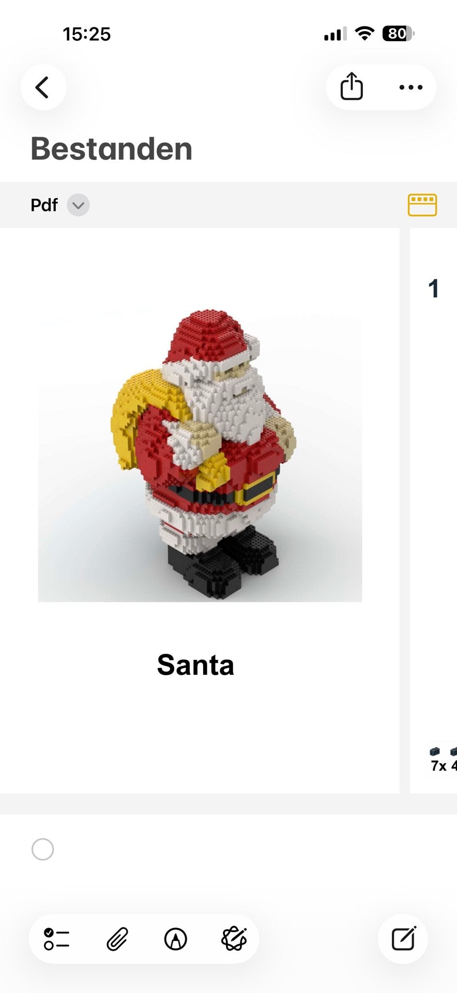 Grote LEGO Kerstman - Uniek Bouwwerk voor de Feestdagen, Ophalen of Verzenden, Zo goed als nieuw, Overige merken