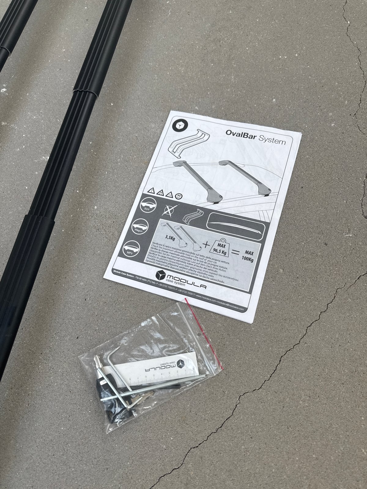 Modula OvalBar System dakdragers - Zo goed als nieuw, Ophalen, Zo goed als nieuw