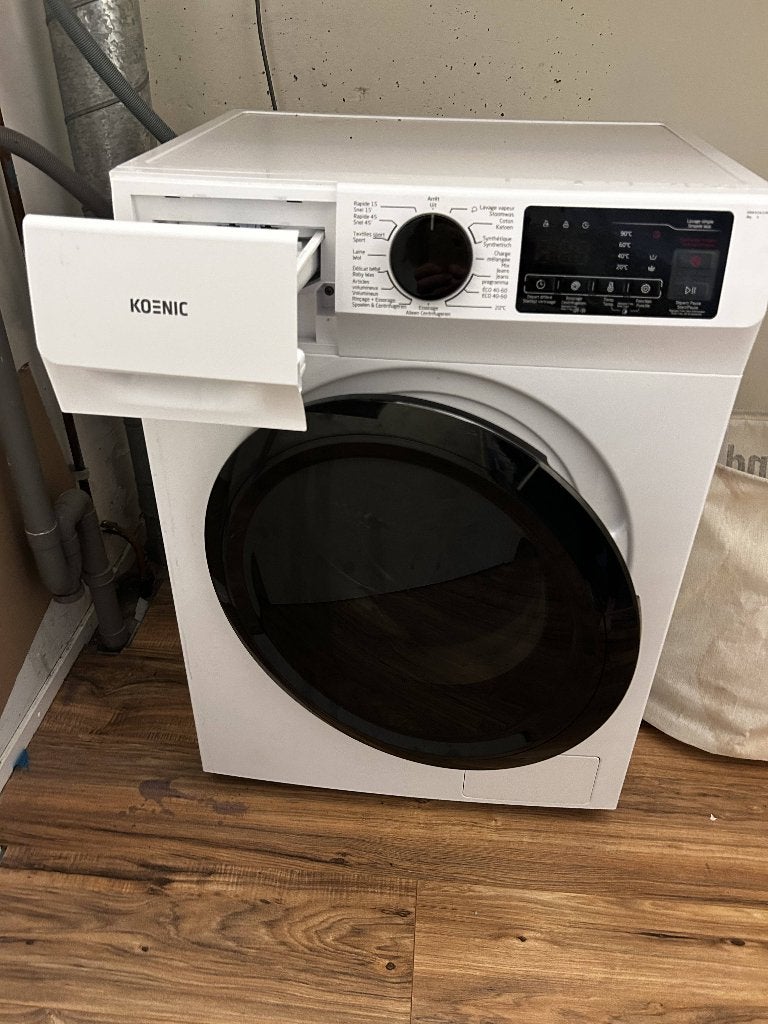 Free Koenic Washing Machine, Ophalen, 1200 tot 1600 toeren, 8 tot 10 kg, Zo goed als nieuw