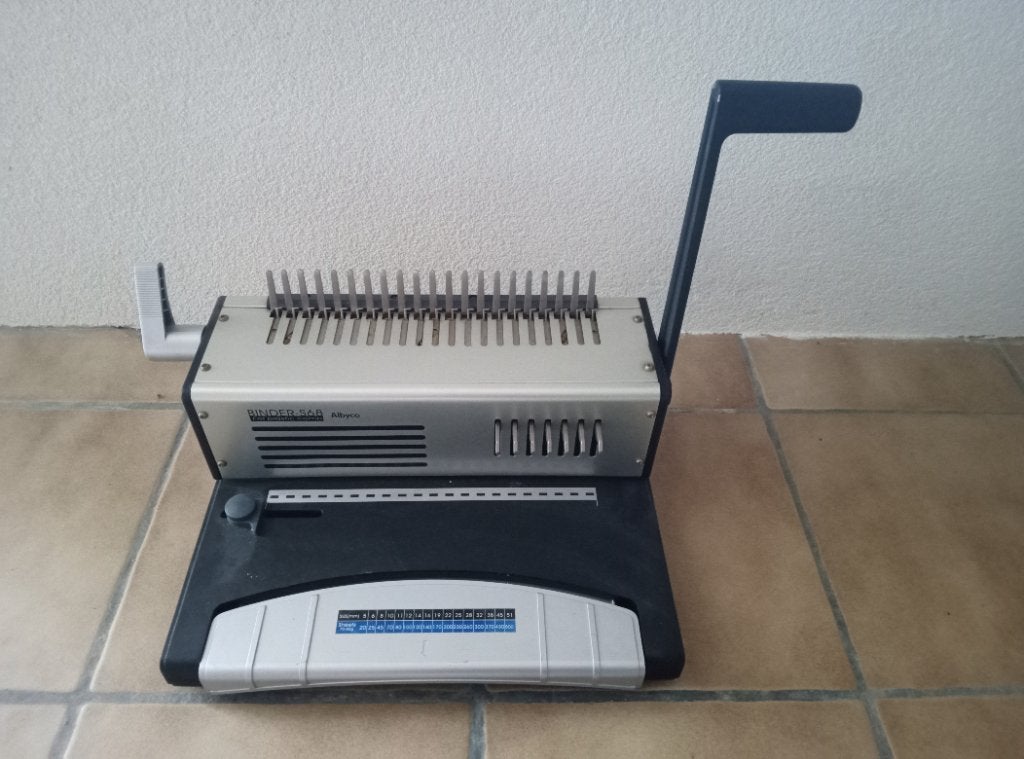 inbindmachine, Ophalen, Gebruikt