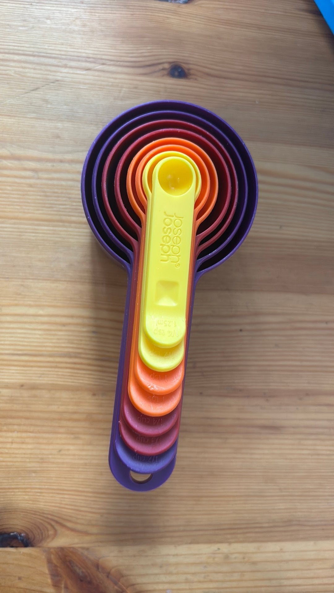 Joseph Joseph Maatlepels Set - Regenboogkleuren, Overige typen, Kunststof, Ophalen of Verzenden, Zo goed als nieuw