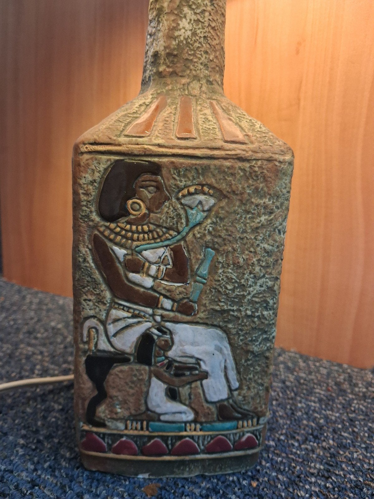 Vintage Egyptische lampenvoet - Jaren 60/70, Ophalen of Verzenden