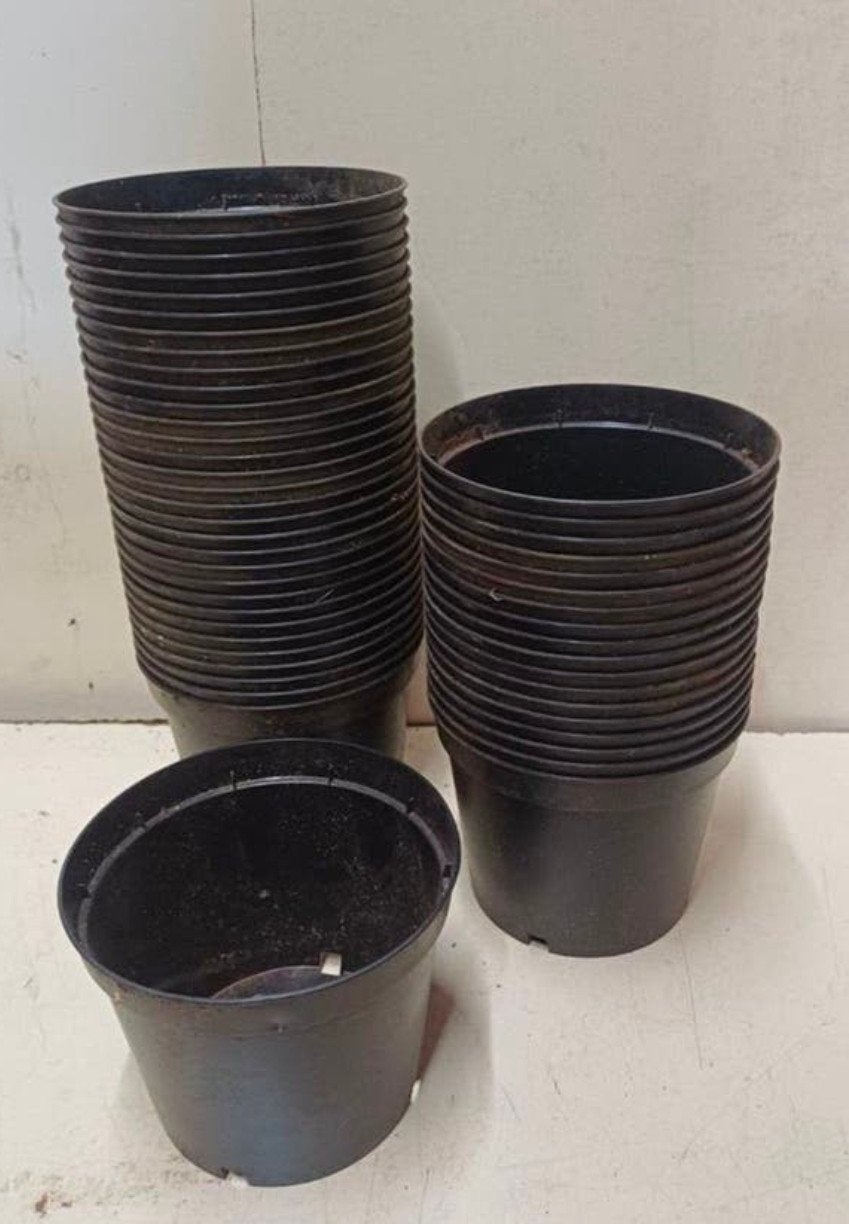 Kweekpotten plantenpotten bloempotten 1,5 liter, Kunststof, Gebruikt, Rond, Ophalen of Verzenden