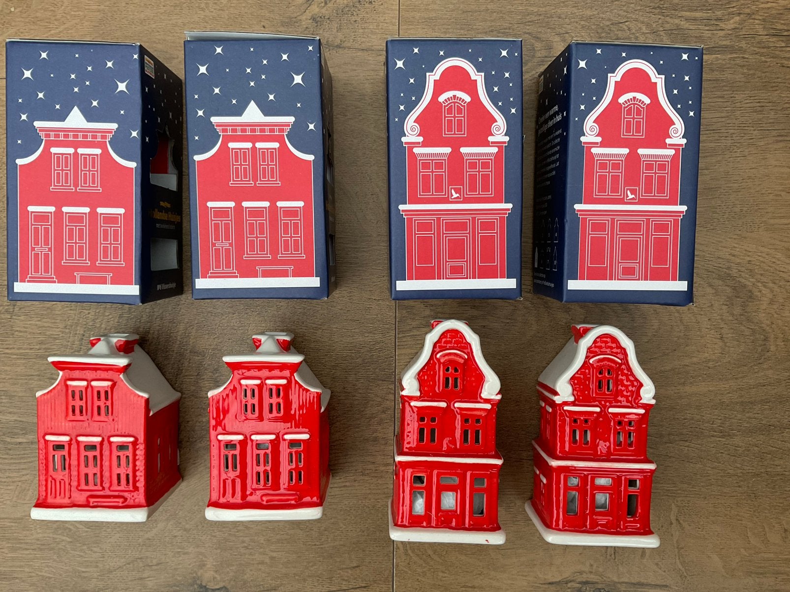 4 nieuwe Hollandse huisjes postcode loterij nr5 en nr6, Albert Heijn, Ophalen