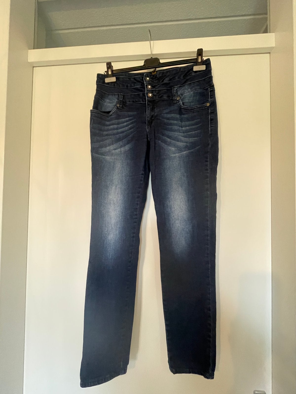 Spijkerbroek dames, Ophalen of Verzenden, Zo goed als nieuw, Blauw, W33 - W36 (confectie 42/44)