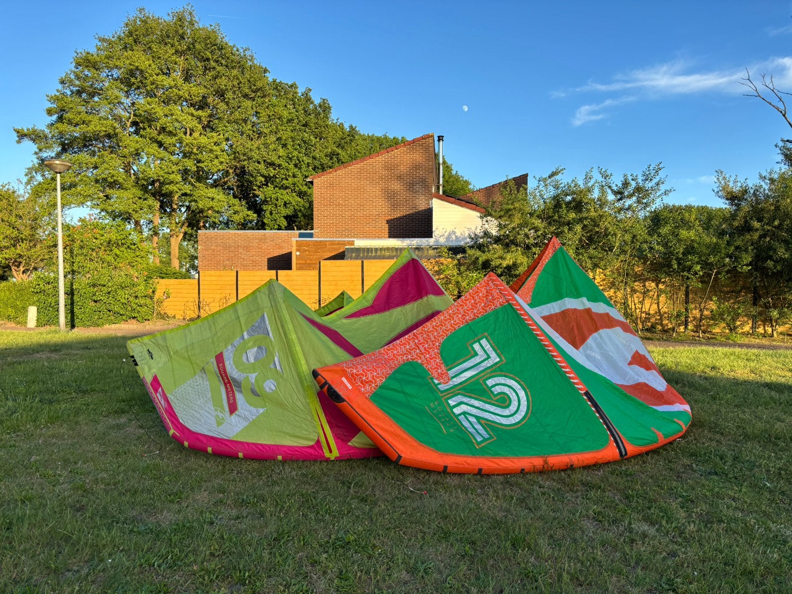 Complete kitesurfset F-One Bandit 9m + 12m + bar, Watersport en Boten, Kitesurfen, Geen board, Ophalen of Verzenden, Gebruikt