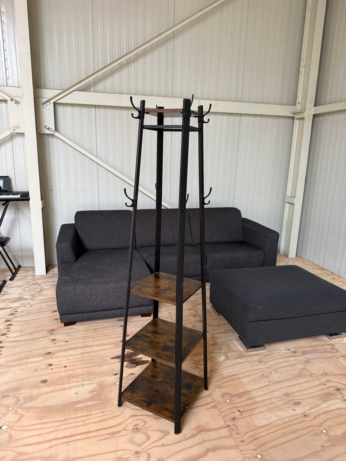 Mooie kapstok met 4 inleg planken, Ophalen, Zo goed als nieuw, Staande kapstok, 150 tot 200 cm
