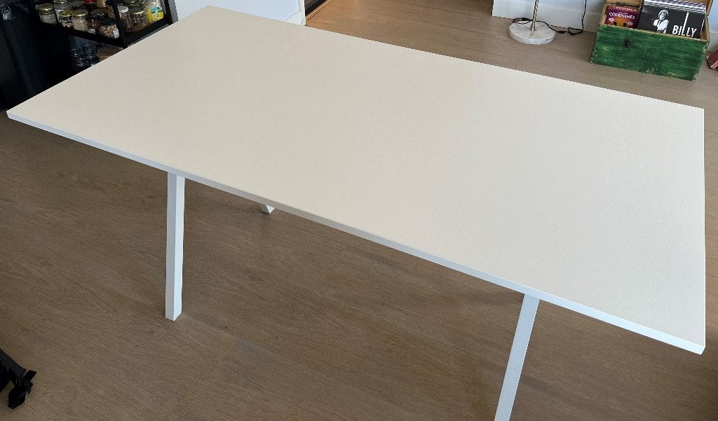 IKEA big table / desk (top and frame). Good as new., Huis en Inrichting, Ophalen, 160 cm, Zo goed als nieuw, IKEA