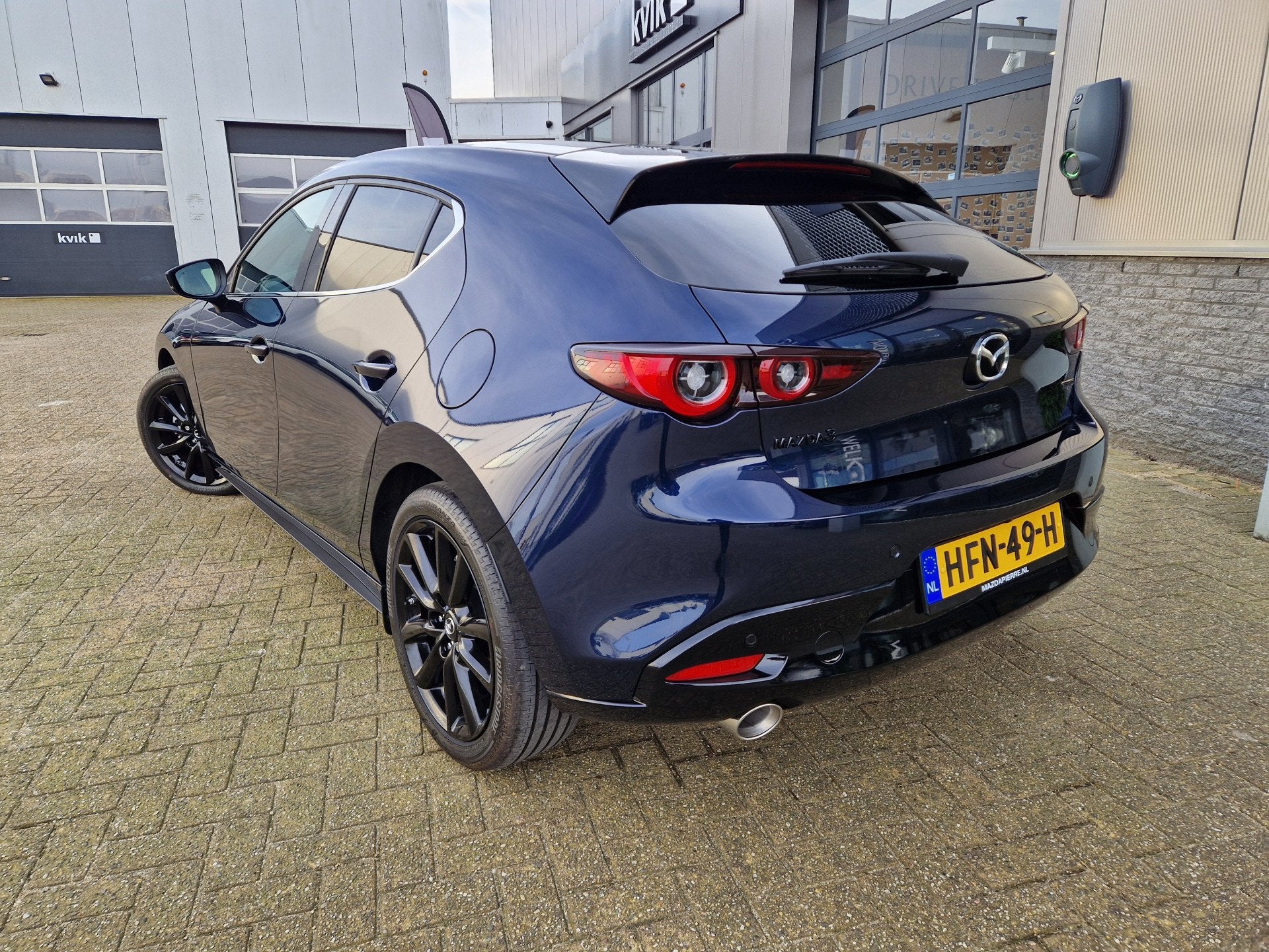 Mazda 3 2.0 e-SkyActiv-X M Hybrid 186 Luxury | NAVI | PANO |, Auto's, Voorwielaandrijving, Gebruikt, Blauw, Overige brandstoffen