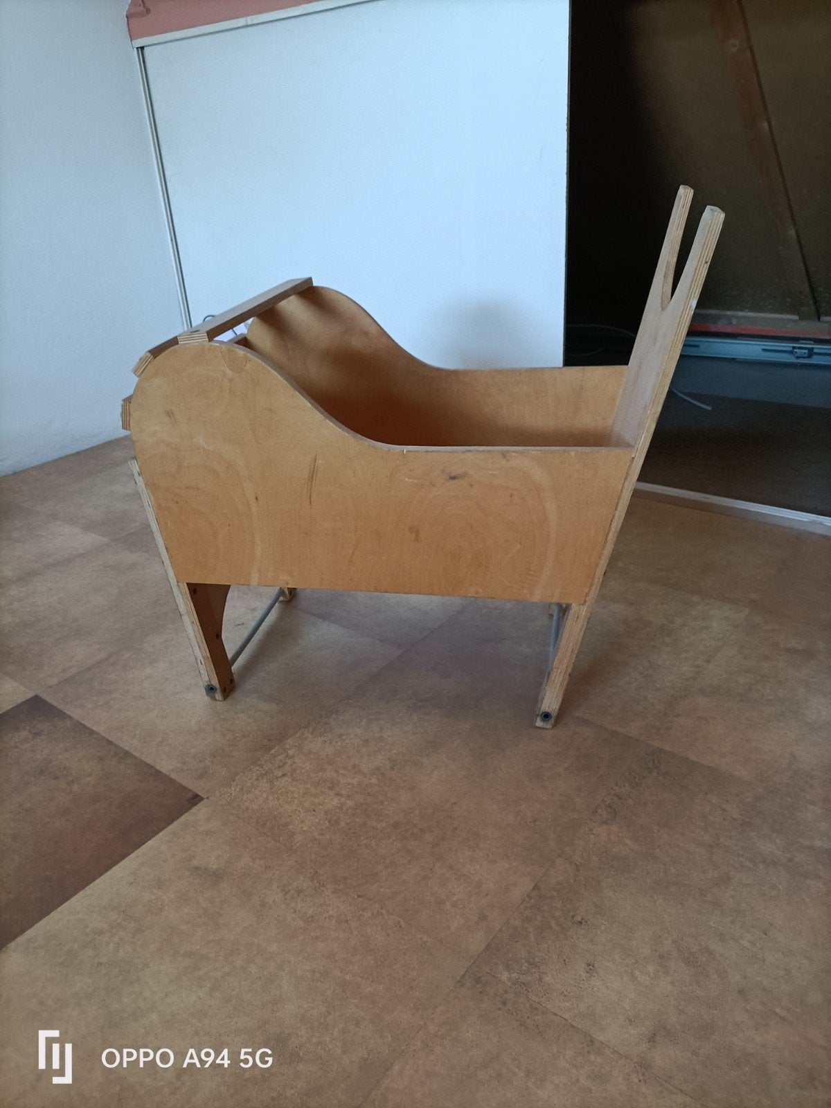 Houten Wiegje - Vintage Stijl, Ophalen, Gebruikt