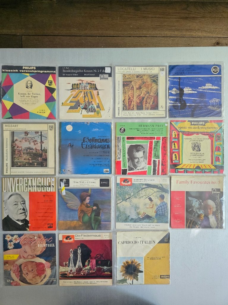 15 singles Klassieke Muziek, Ophalen of Verzenden, Gebruikt, 7 inch, Klassiek
