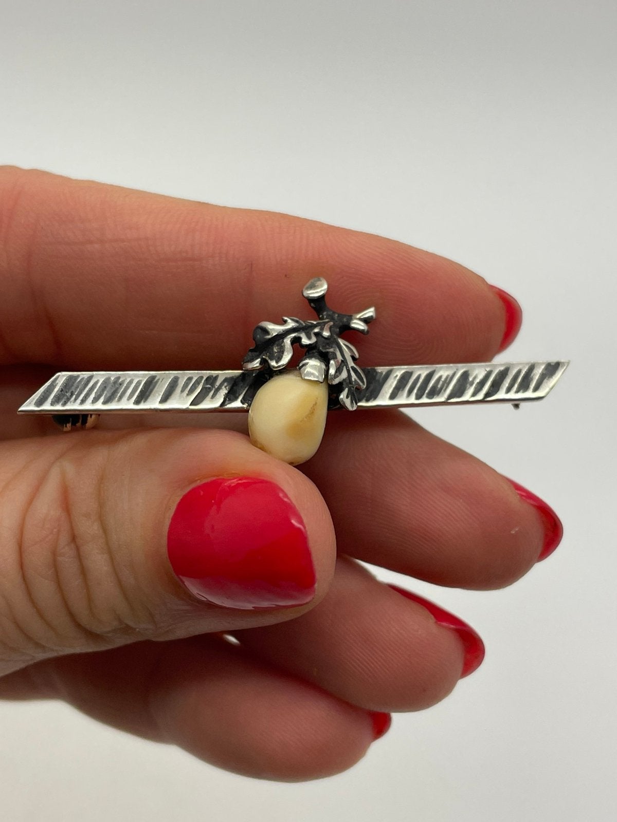 E388 Prachtige zilveren grandel broche jachttrofee, Sieraden, Tassen en Uiterlijk, Ophalen of Verzenden, Zilver, Broche