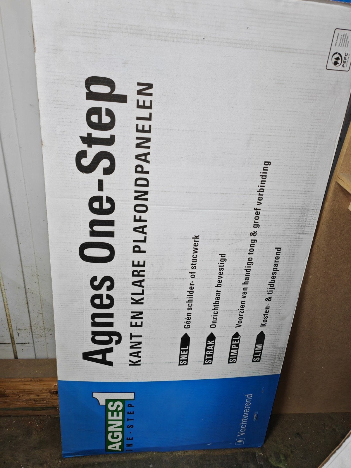 Agnes One-Step plafondplaten 120x60 cm - 3.5 stuks, Doe-het-zelf en Verbouw, Platen en Panelen, Ophalen of Verzenden, Nieuw, Overige materialen