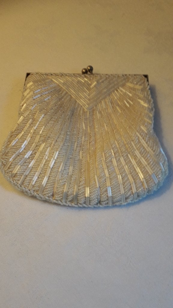 BRUIDSTASJE MET KRAALTJES OPGENAAID, Ophalen of Verzenden, Zo goed als nieuw, Overige typen