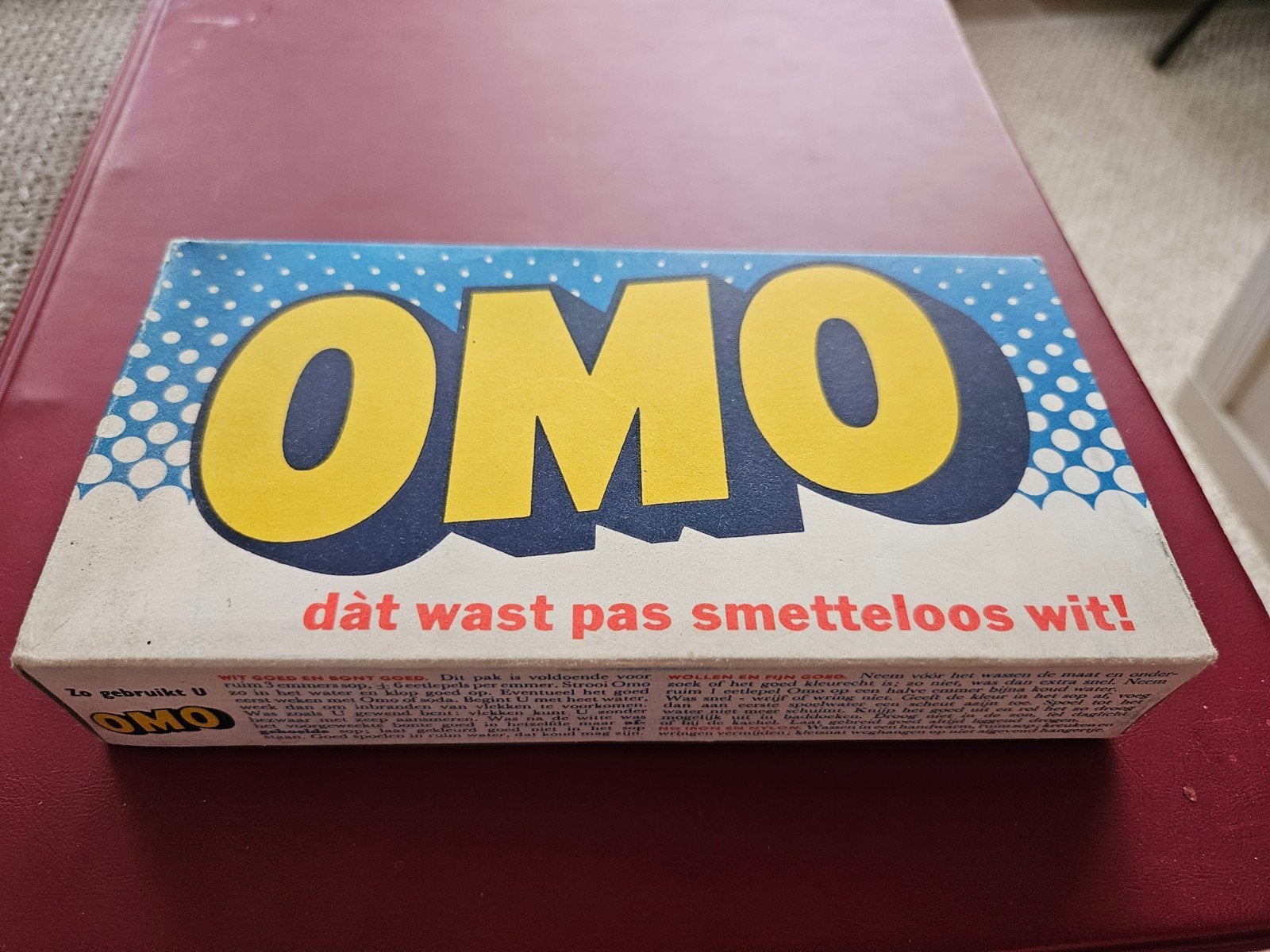 OMO wasmiddel doosje vintage  ongeopend, Verzamelen, Ophalen of Verzenden, Nieuw