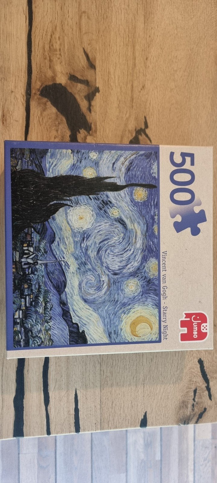 Jumbo puzzel Vincent van Gogh - Starry Night (500 stukjes), Ophalen, 500 t/m 1500 stukjes, Zo goed als nieuw, Legpuzzel