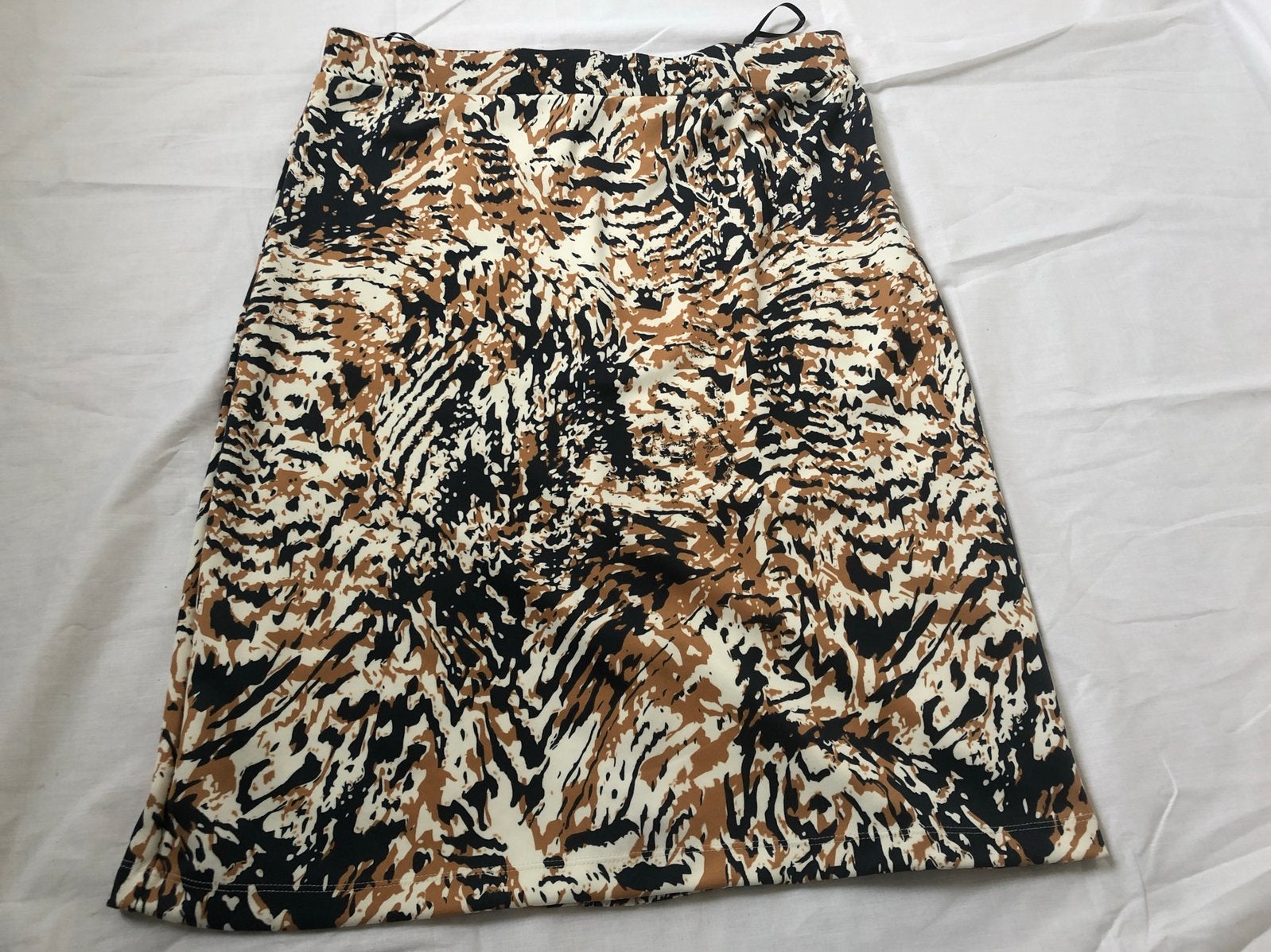 Rm bruin blauw crème rokje xl, Kleding | Dames, Rokken, Maat 38/40 (M), Blauw, Ophalen of Verzenden, Zo goed als nieuw