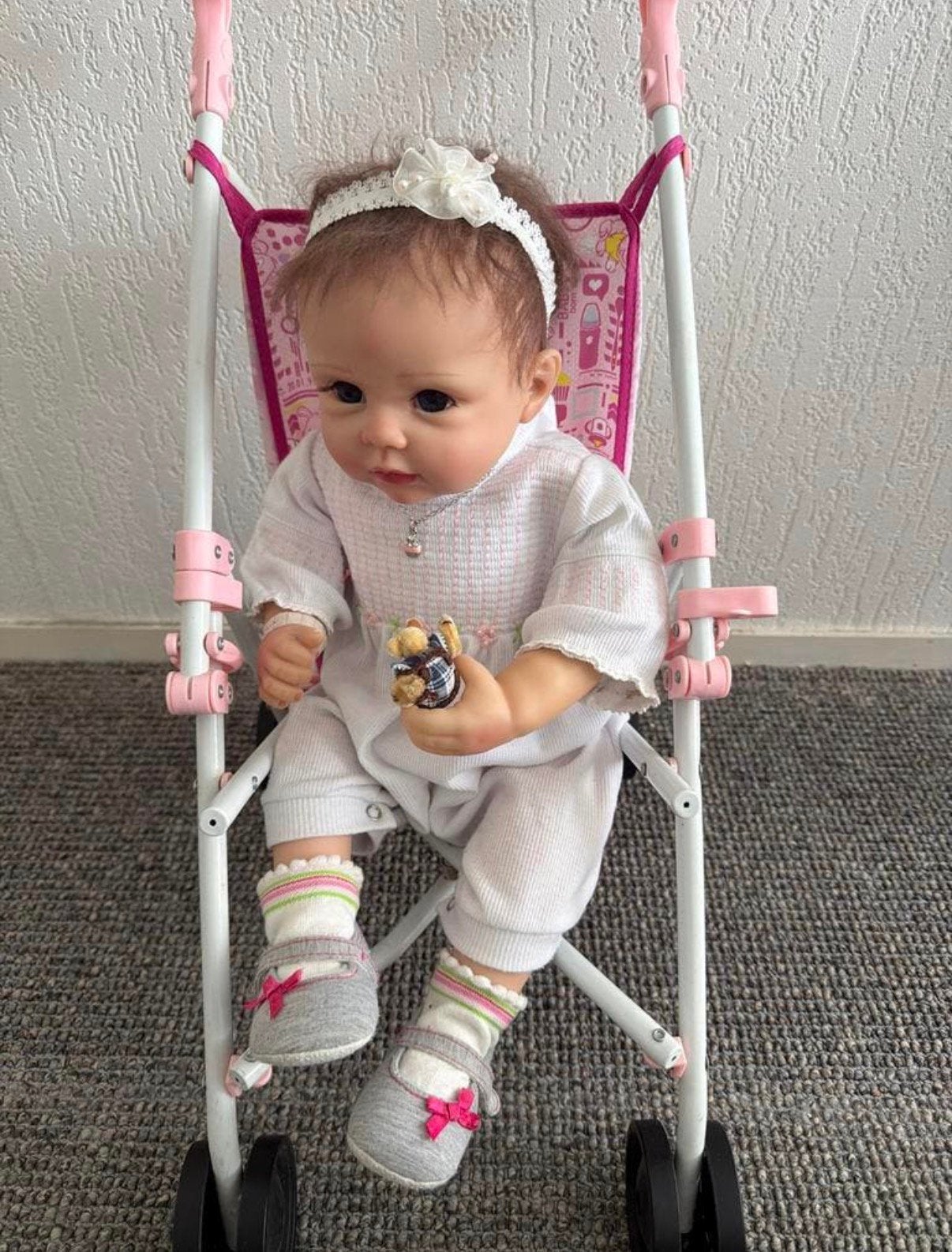 Olivia's Gentle Touch Reborn Babypop - Ashton-Drake, Ophalen of Verzenden, Zo goed als nieuw, Babypop